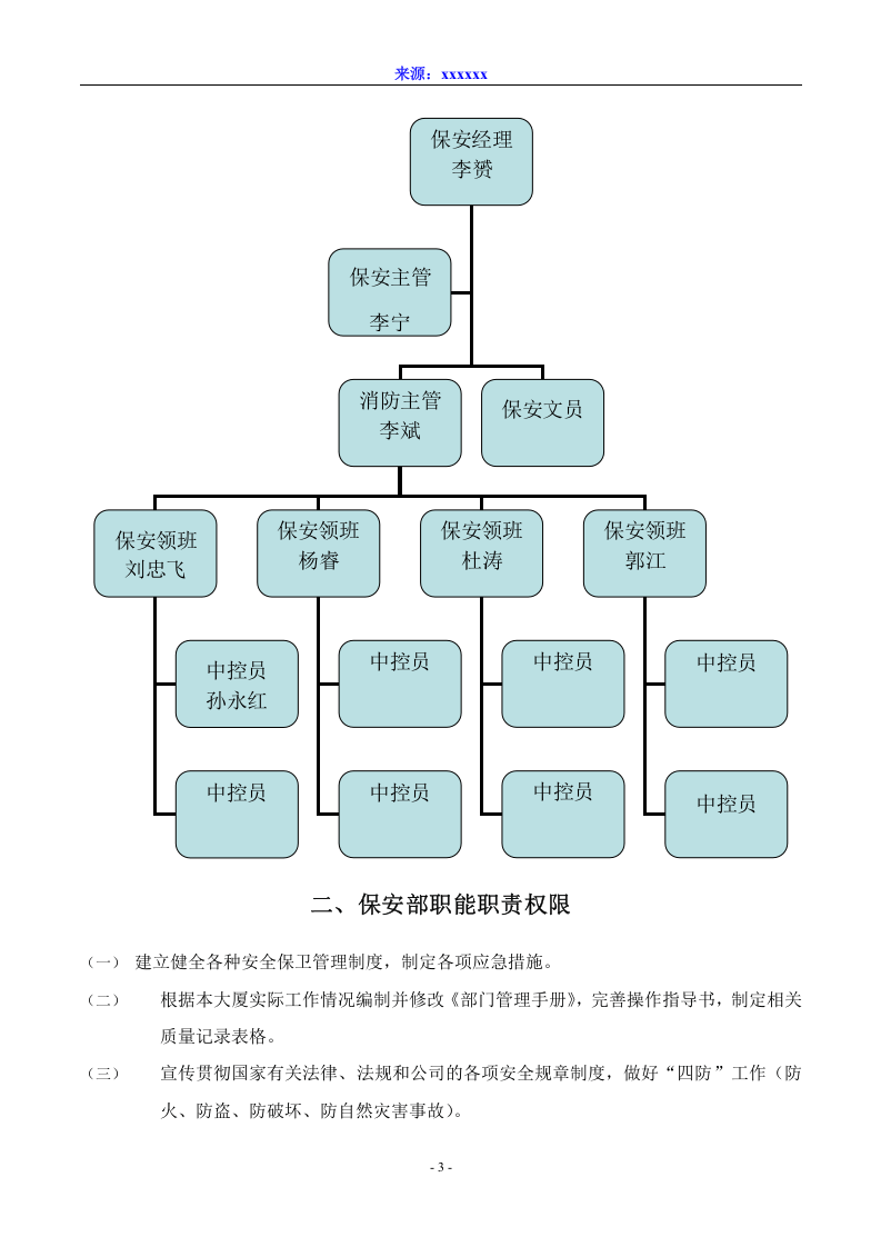 大型集团保安部工作手册（保安管理）.doc 第3页