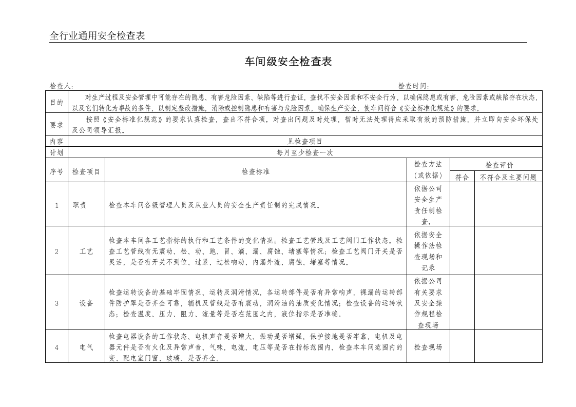 全行业通用安全生产检查记录.doc 第5页