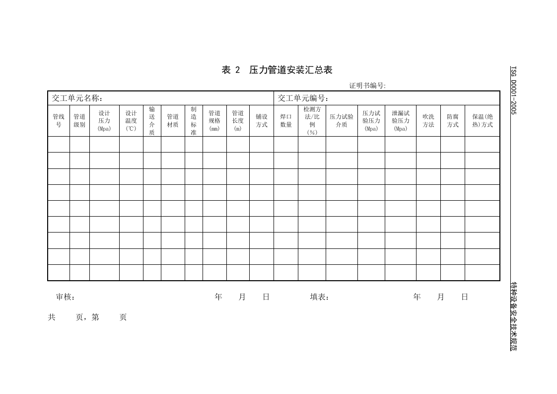压力管道安装所需准备资料.doc 第4页