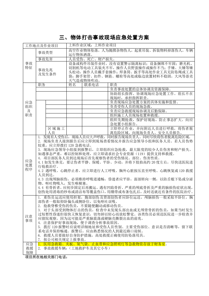 卡片式应急预案现场处置方案.doc 第3页