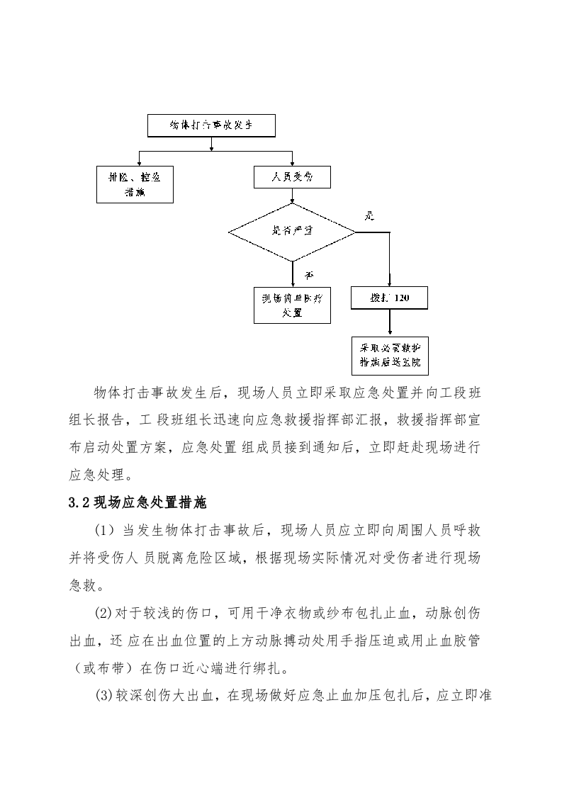 物体打击事故现场处置方案.doc 第3页