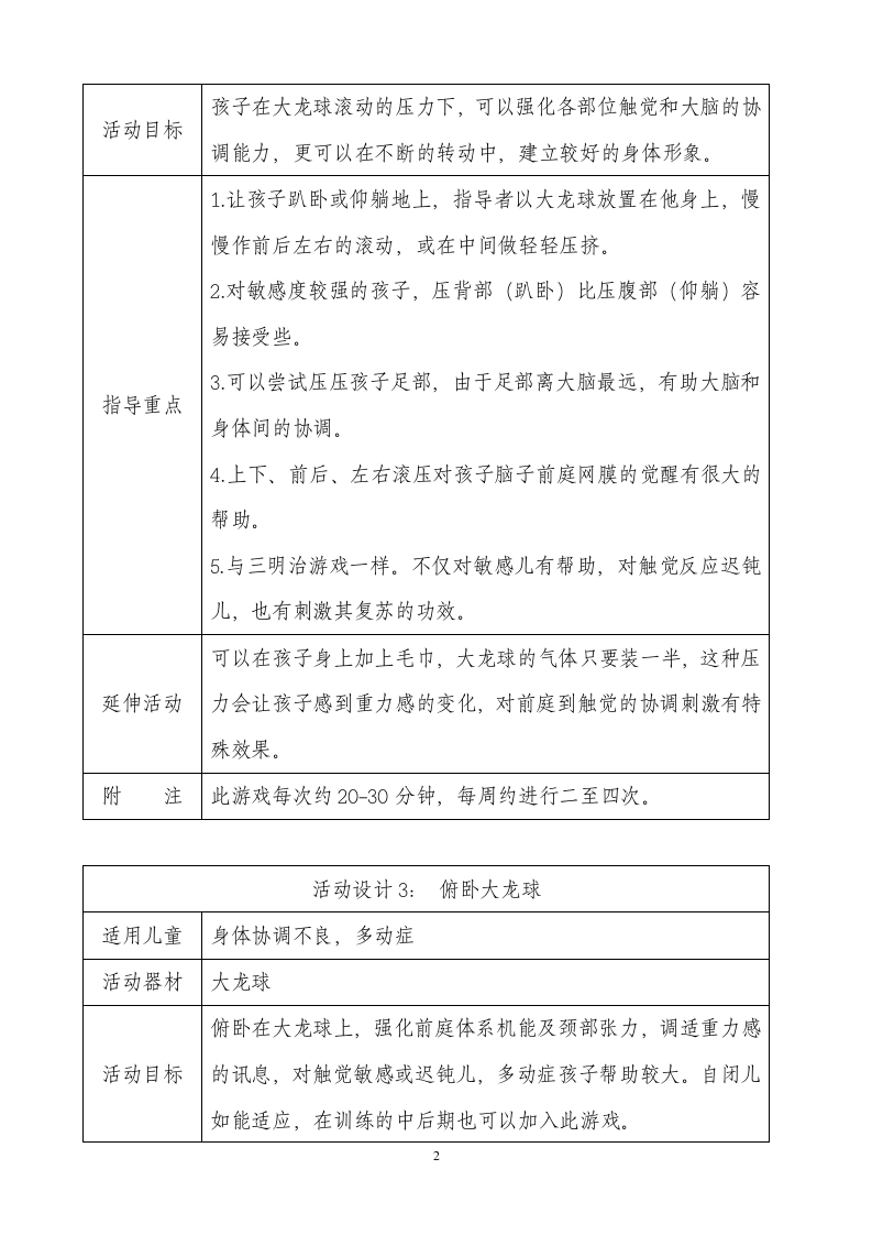 教案感觉统合器材训练游戏室.doc 第2页