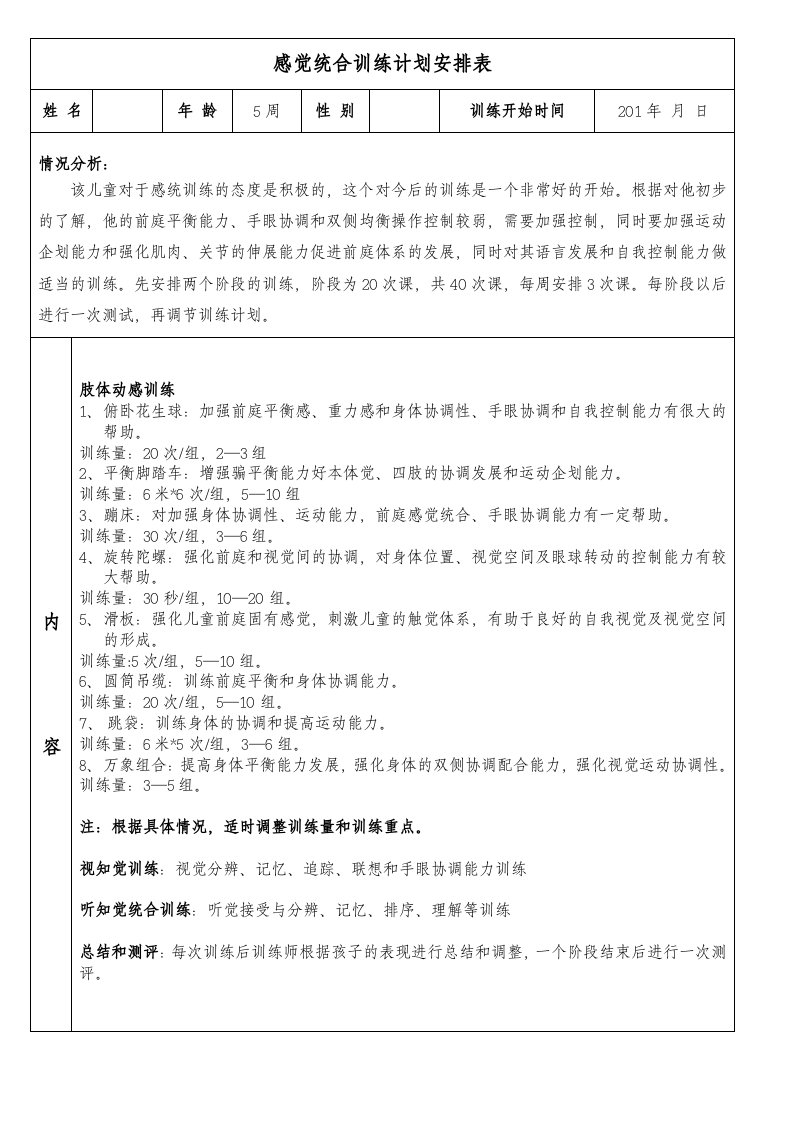 感统训练计划.doc 第1页