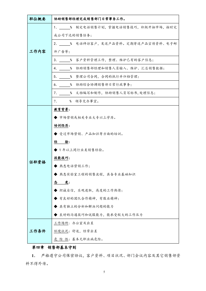 01-【标准制度】销售管理及薪资提成制度.docx 第5页