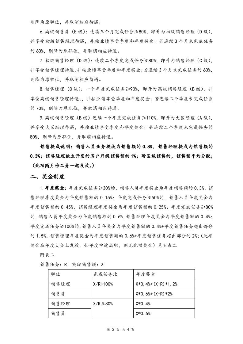 01-【标准制度】中大型公司销售岗位薪酬制度.doc 第2页