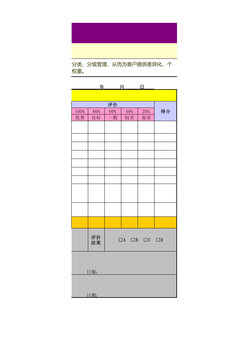 成交客户分级评价表.xls 第3页