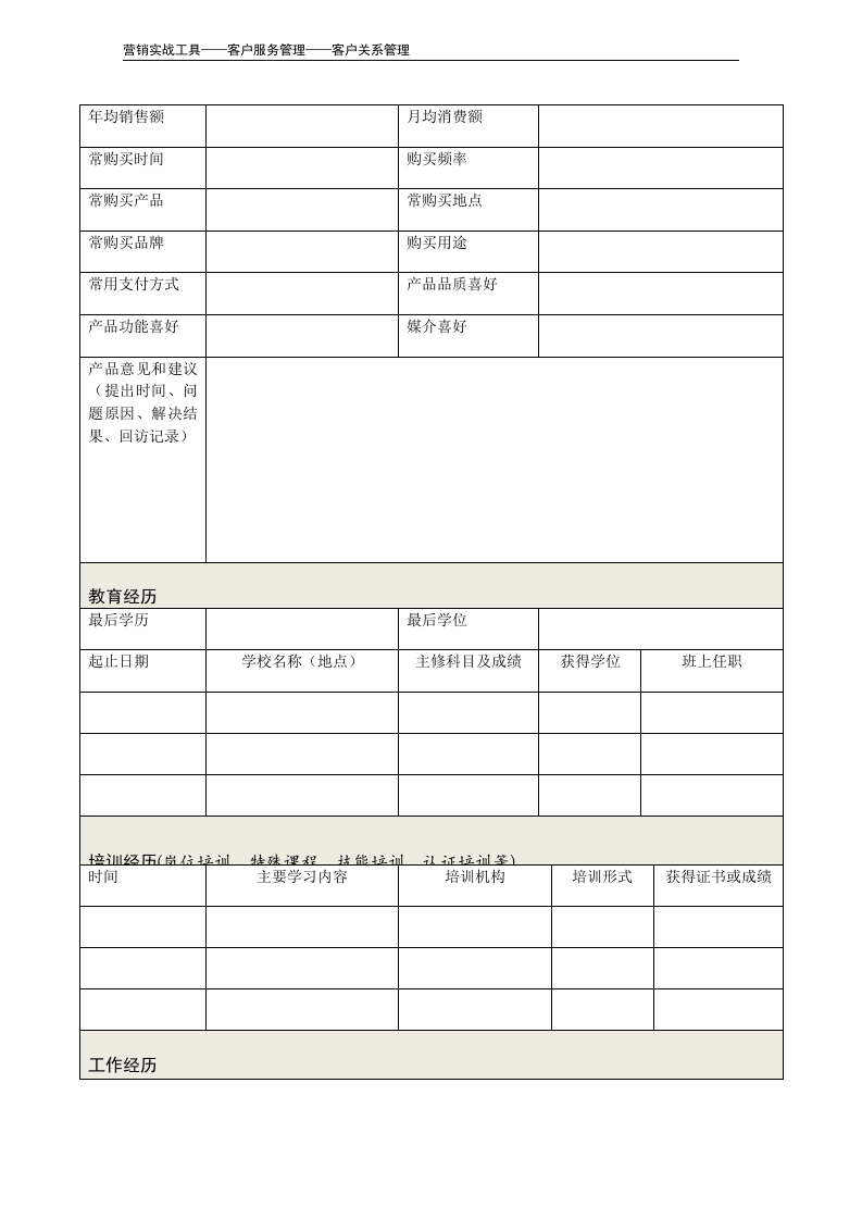 重点客户（个人）资料信息表.doc 第3页