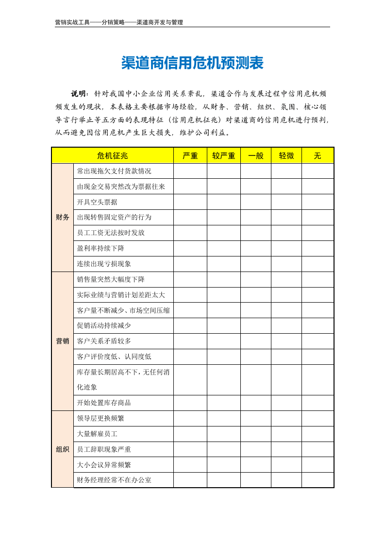 渠道商信用危机预测表.doc 第2页