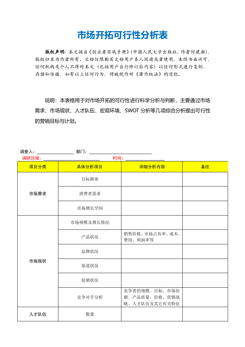 市场开拓可行性分析表.doc 第2页