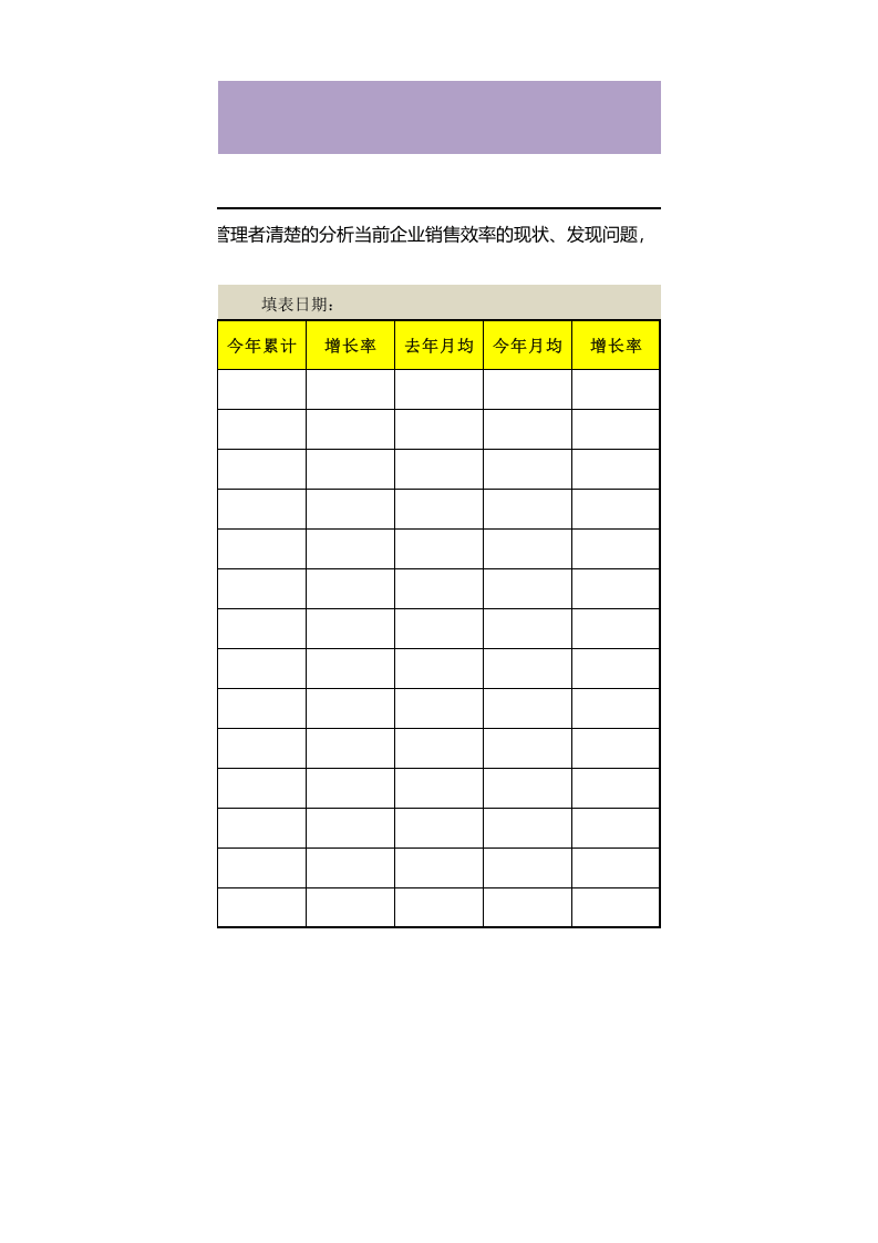销售效率分析表.xls 第2页