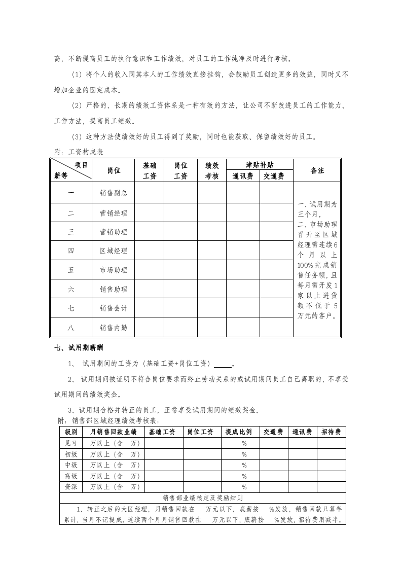 销售部薪资及绩效考核管理制度.docx 第4页