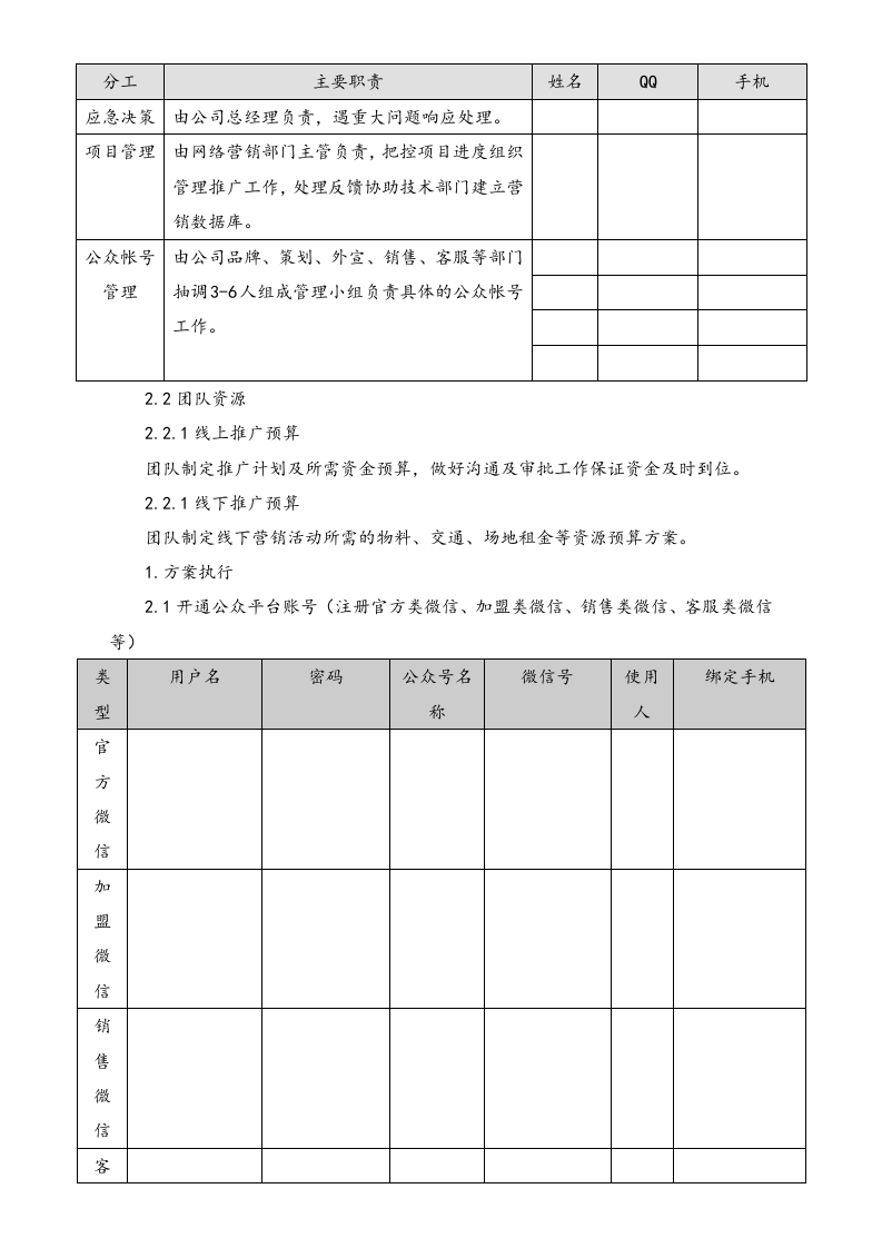 企业微信营销策划执行方案.doc 第2页