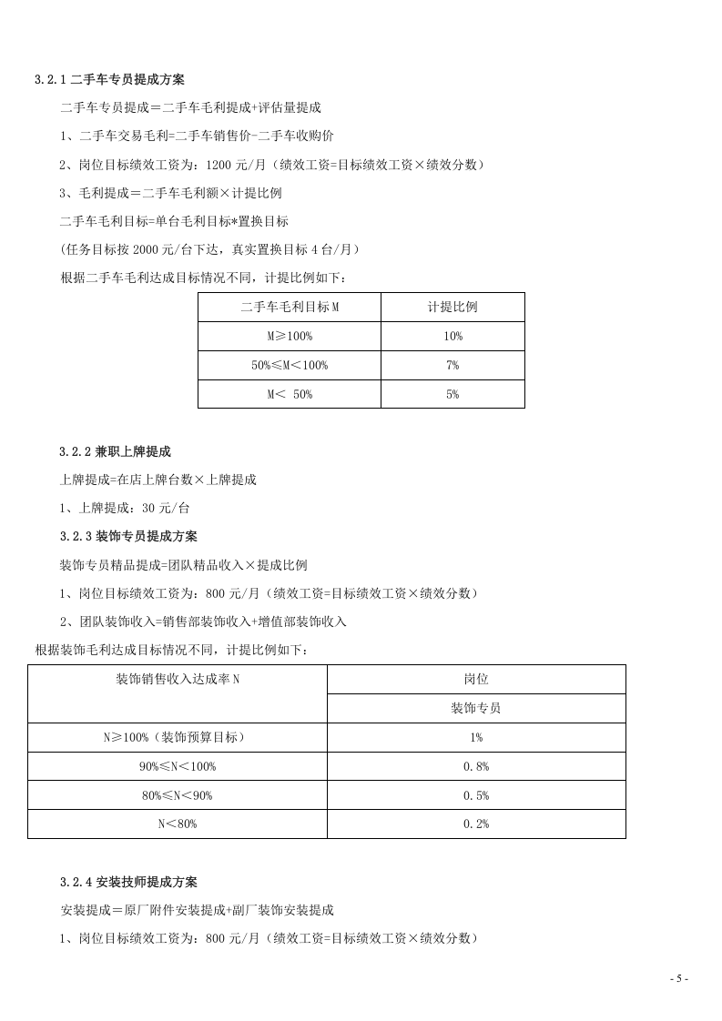 汽车4S店-薪酬方案.doc 第5页
