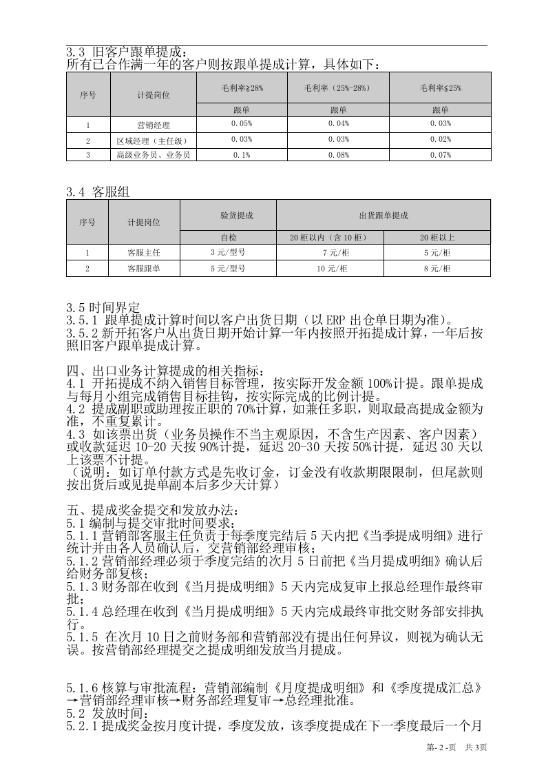 外销销售提成方案(修订版).doc 第2页