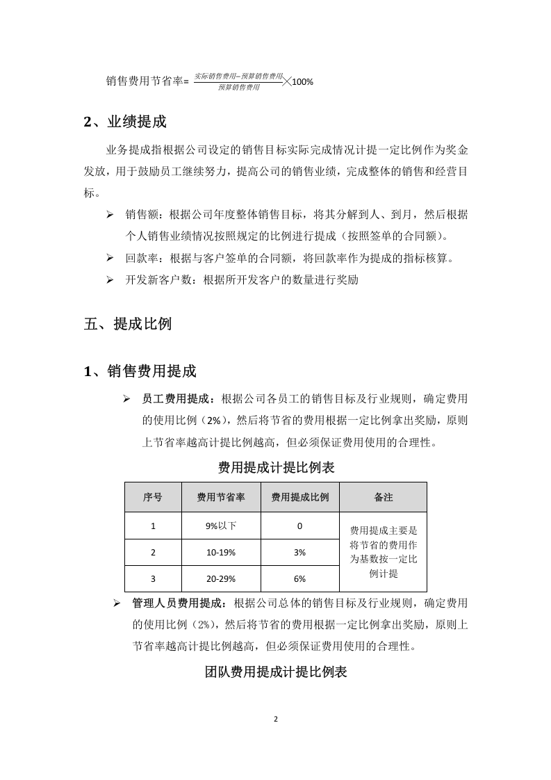 销售提成方案.docx 第2页