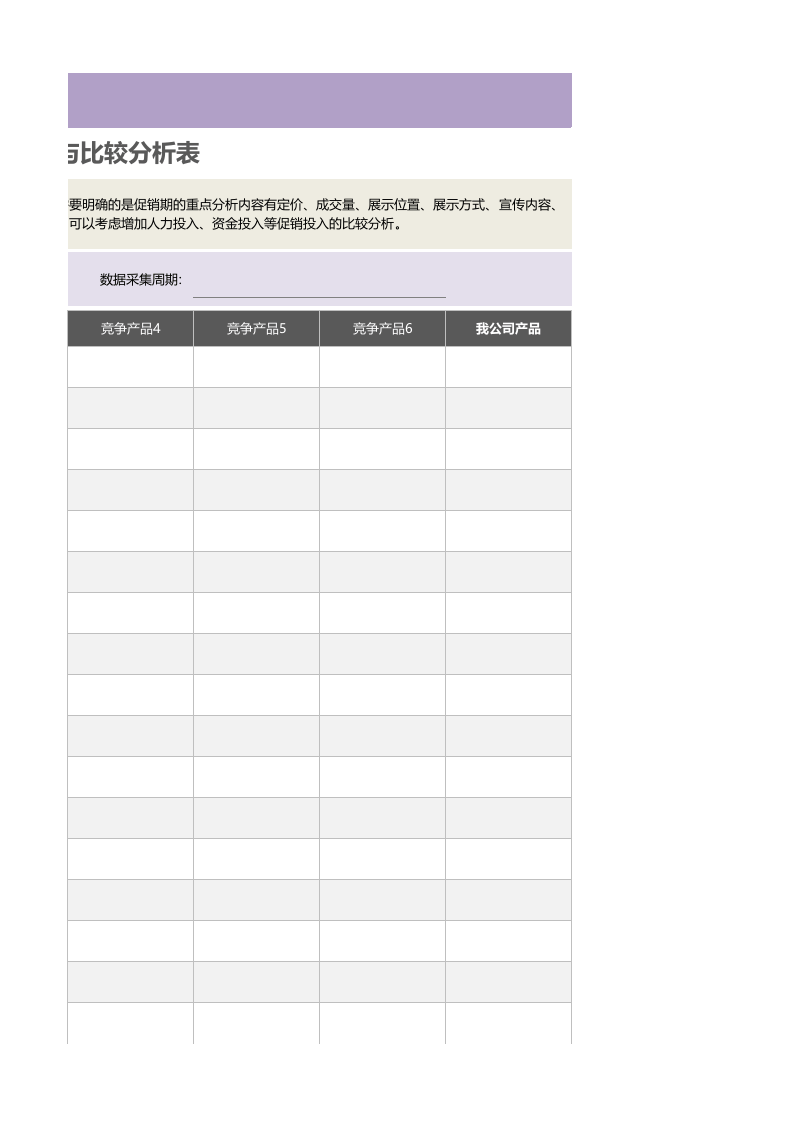 促销期竞争产品调查与比较分析表1.xlsx 第3页
