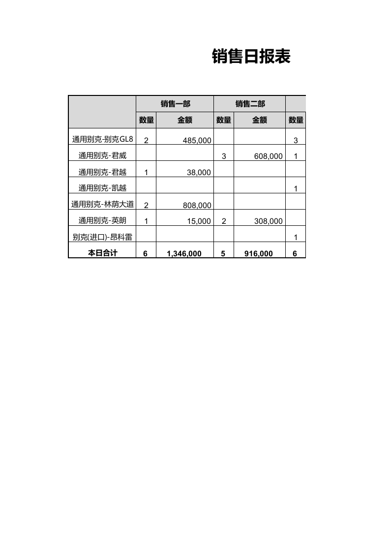 销售月报表.xlsx 第1页