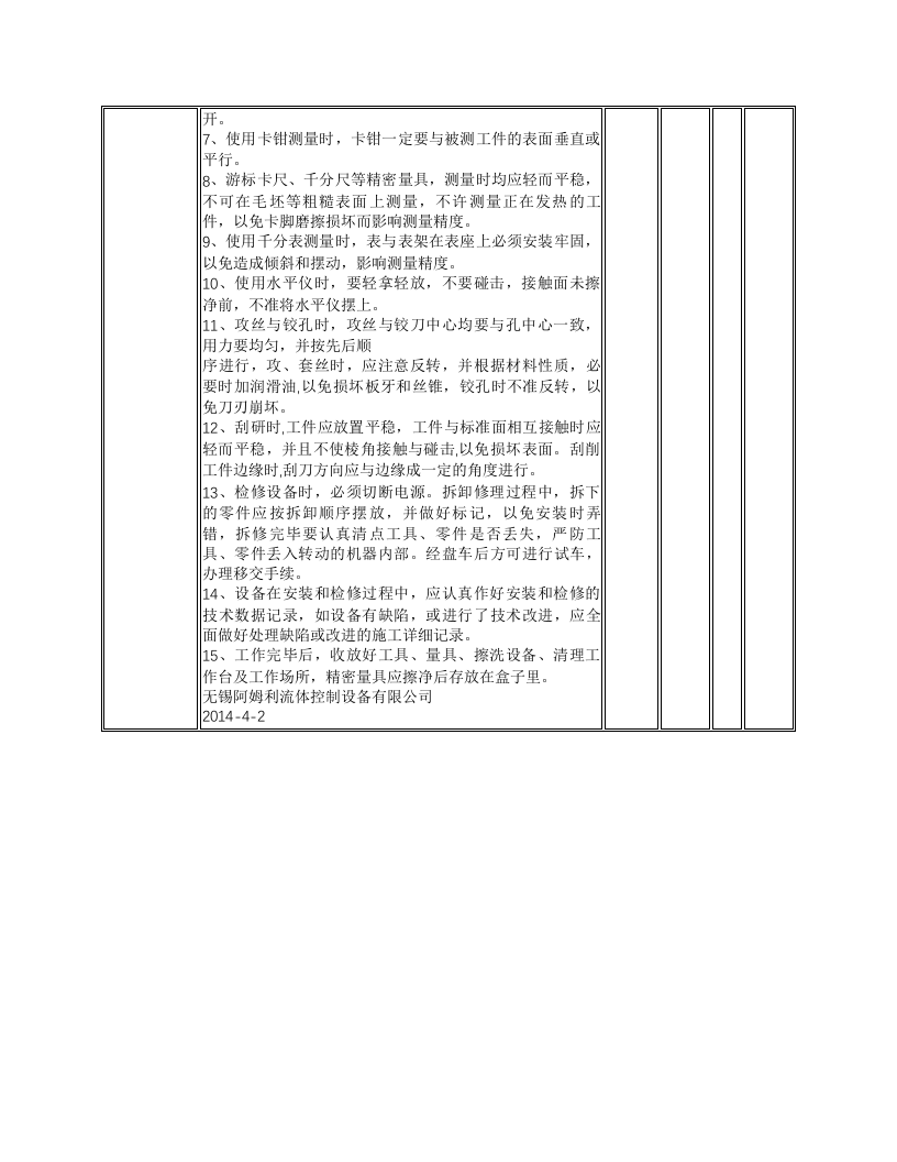 阀门钳工安全操作规程.docx 第2页