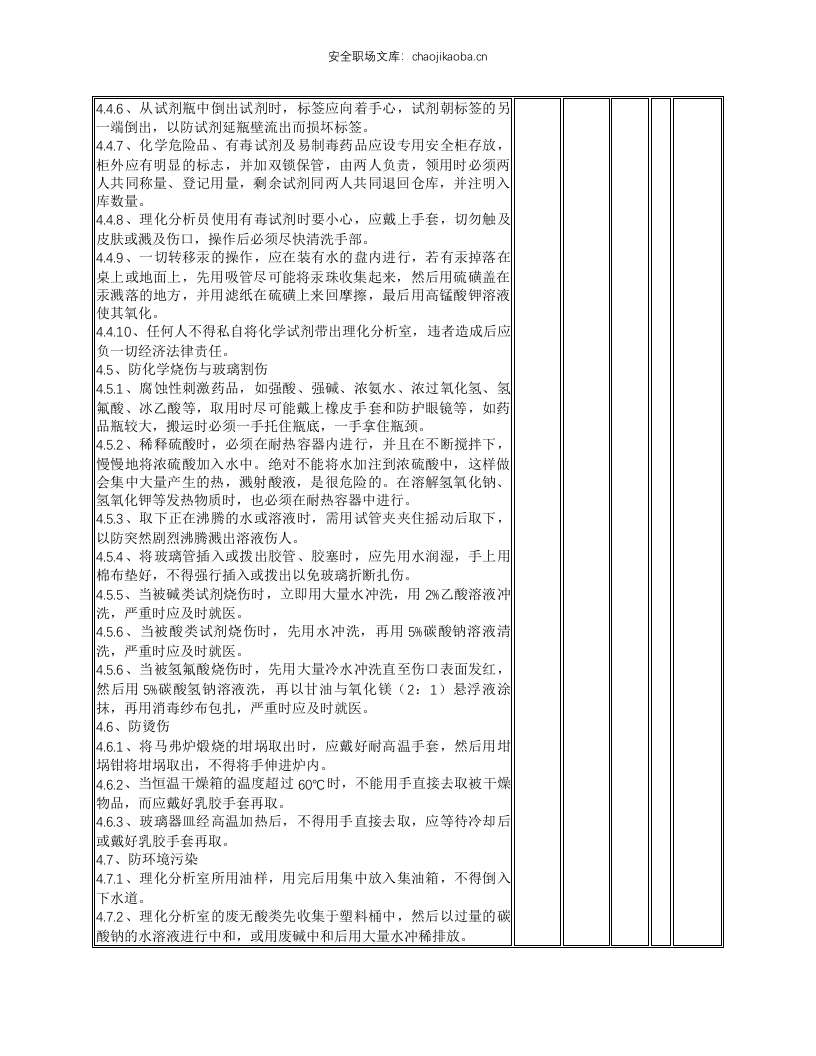 理化分析室安全操作规程.docx 第3页