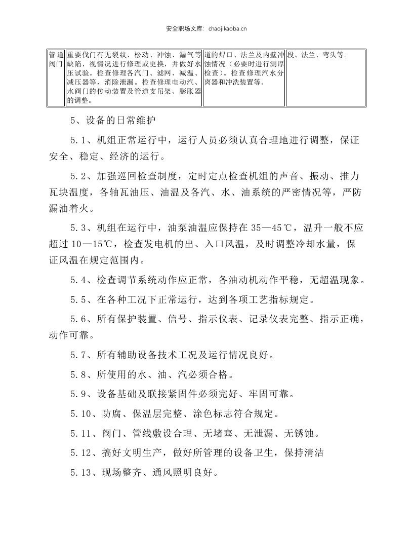 汽轮机维护规程.docx 第5页