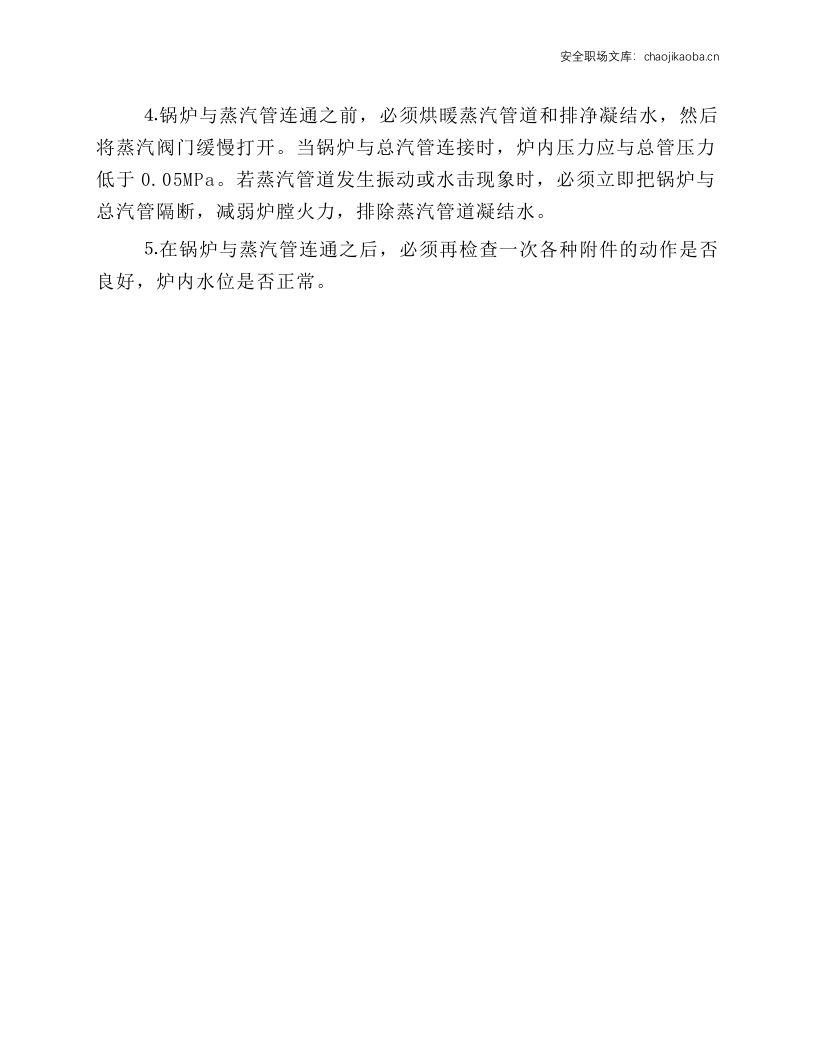 燃煤锅炉作业安全操作规程.docx 第5页