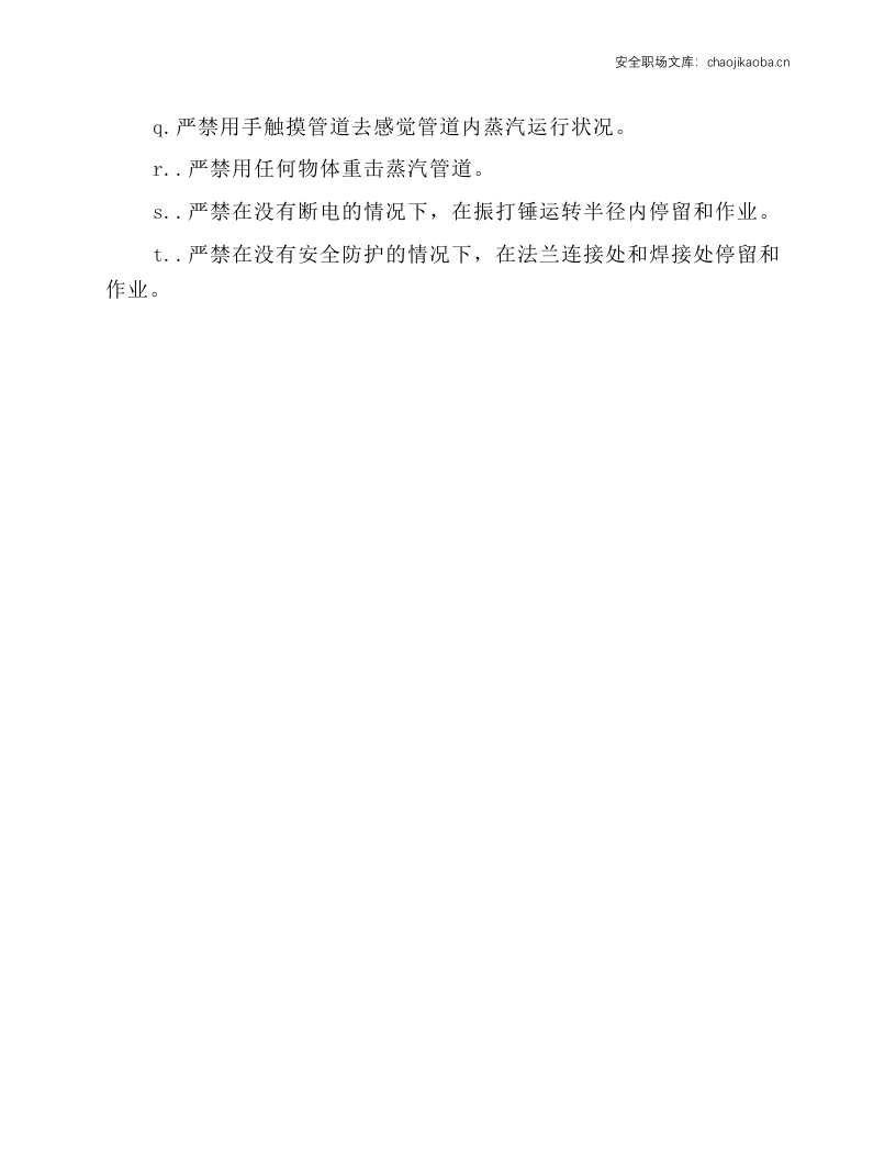 余热锅炉岗位安全操作规程.docx 第3页