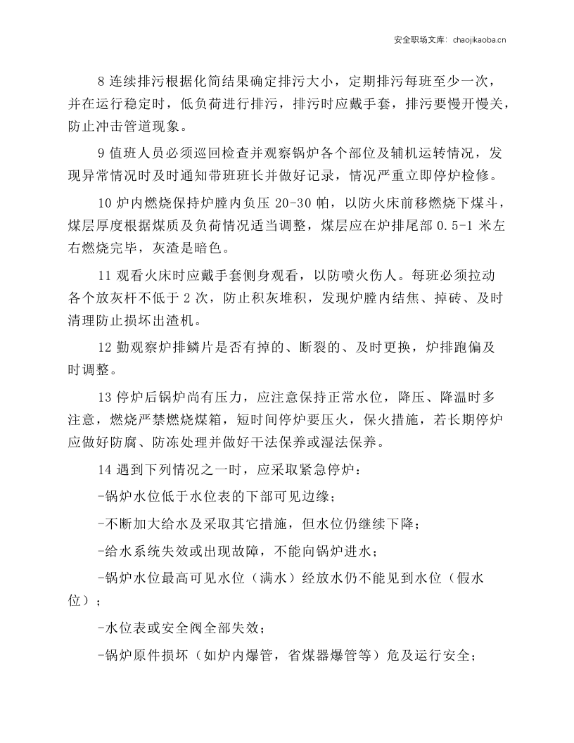 蒸汽锅炉安全生产操作规程.docx 第2页
