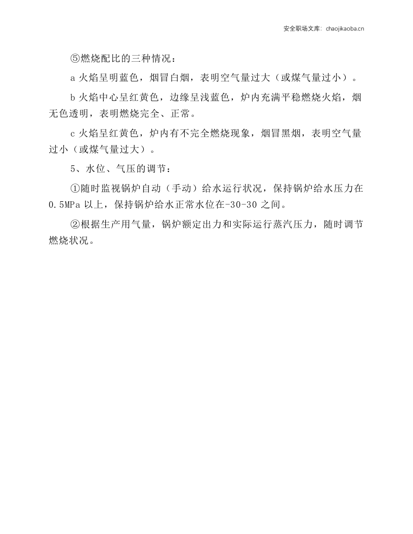 蒸汽锅炉岗位安全操作规程.docx 第3页