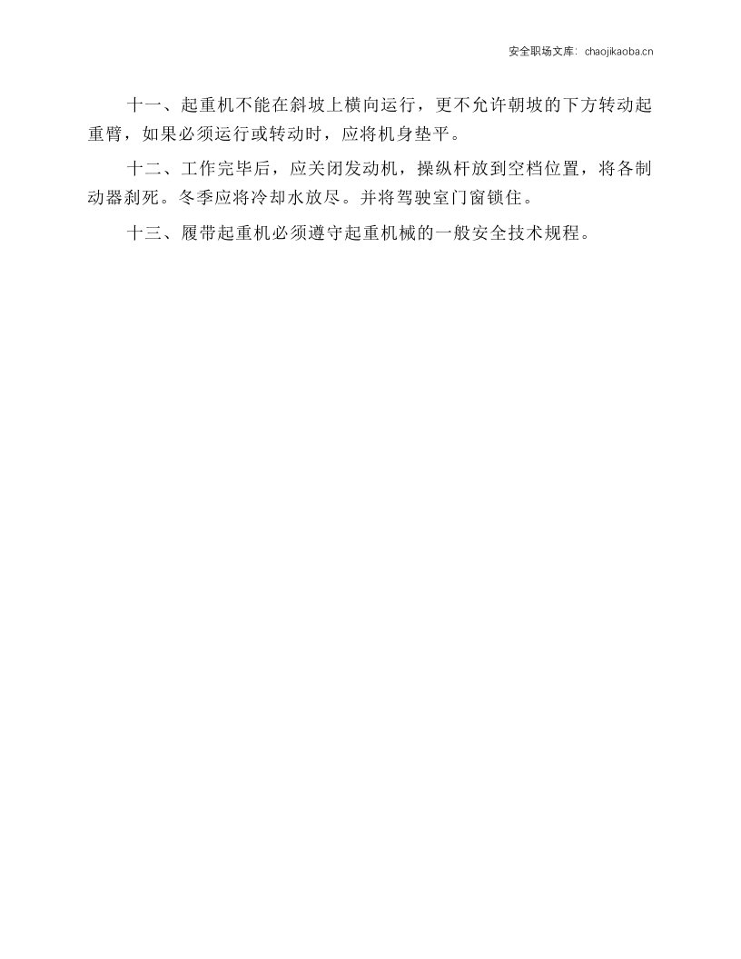 履带起重机安全操作规程.docx 第2页