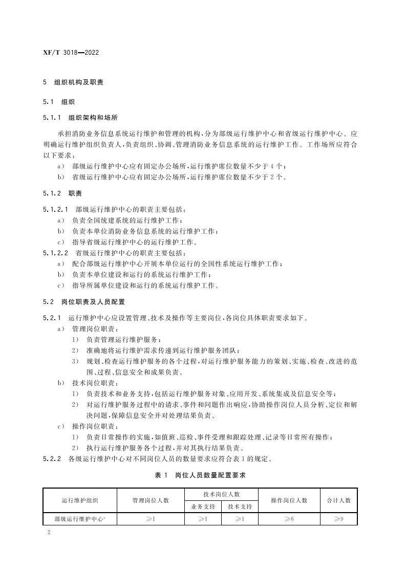 XF T 3018&mdash;2022消防业务信息系统运行维护规范.pdf 第6页