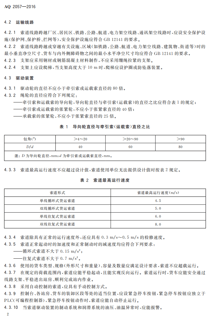 AQ2057-2016 金属非金属矿山在用货运架空索道安全检验规范.pdf 第5页