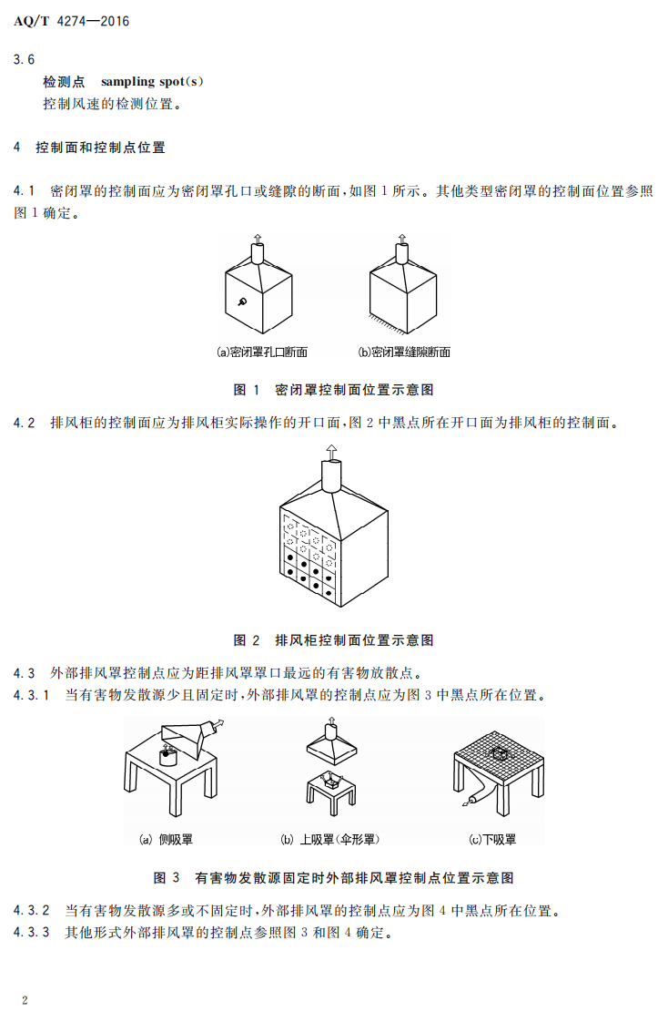 AQ T4274-2016 局部排风设施控制风速检测与评估技术规范.pdf 第5页