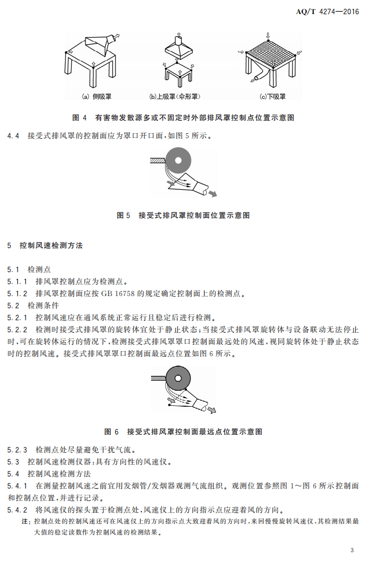 AQ T4274-2016 局部排风设施控制风速检测与评估技术规范.pdf 第6页