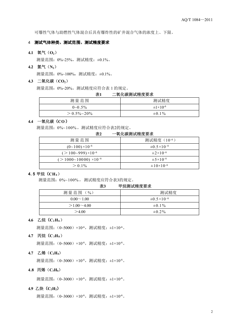 煤矿灾变环境混合气体测试方法与爆炸危险性判定规则.doc 第5页