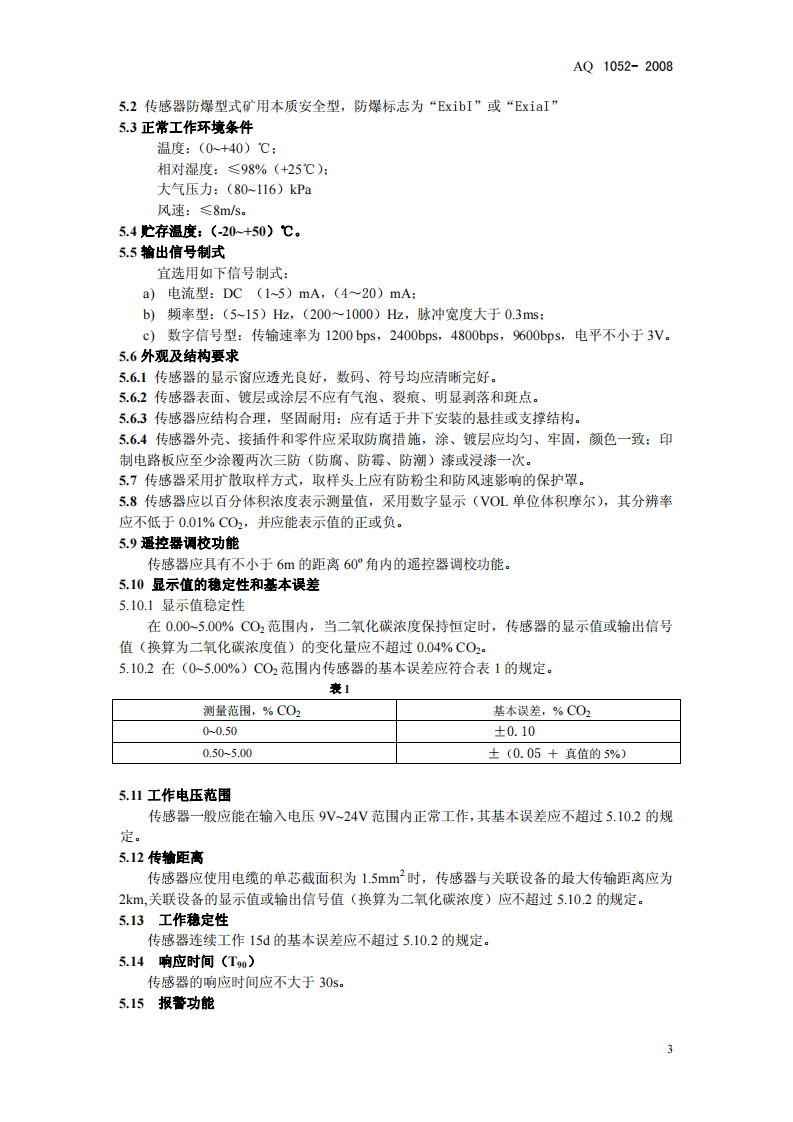 矿用二氧化碳传感器通用技术条件.pdf 第6页