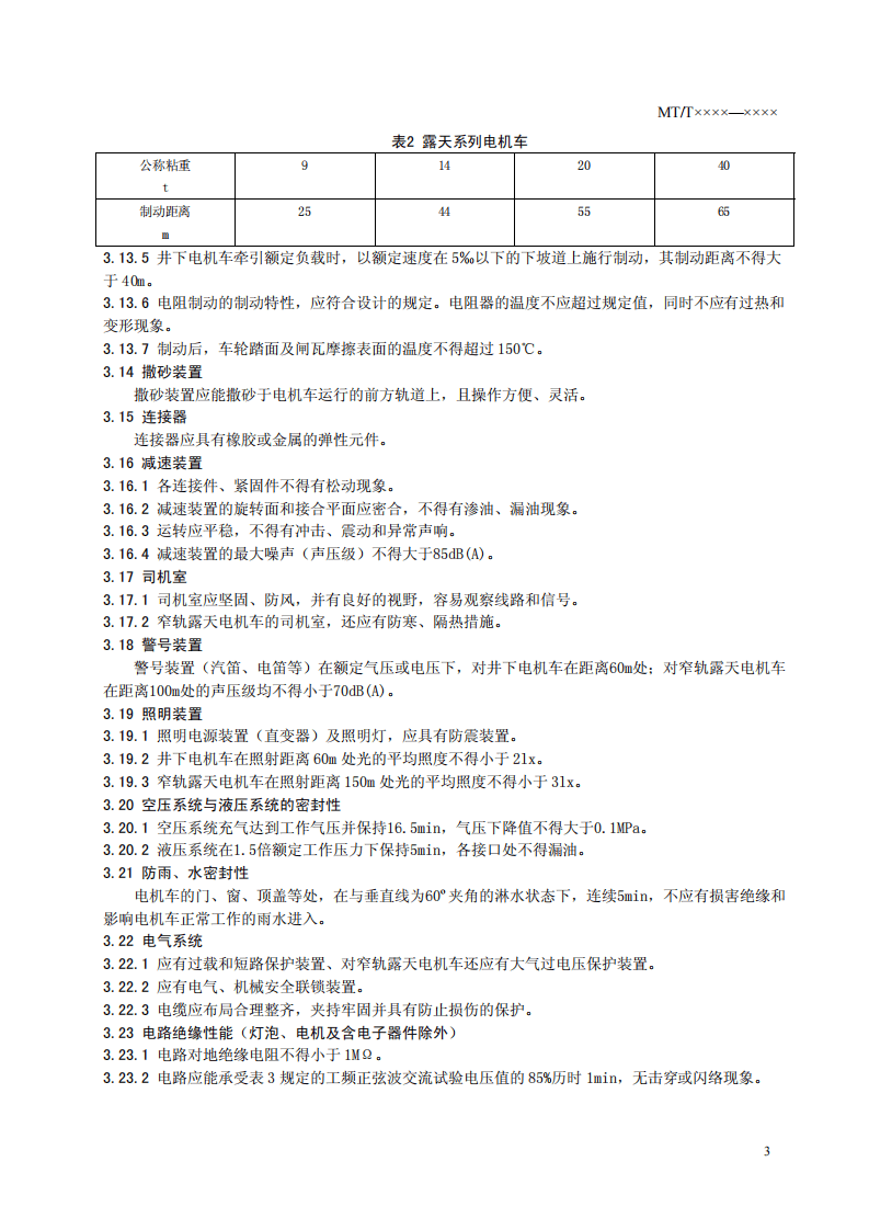 矿用窄轨架线式工矿电机车技术条件.pdf 第5页