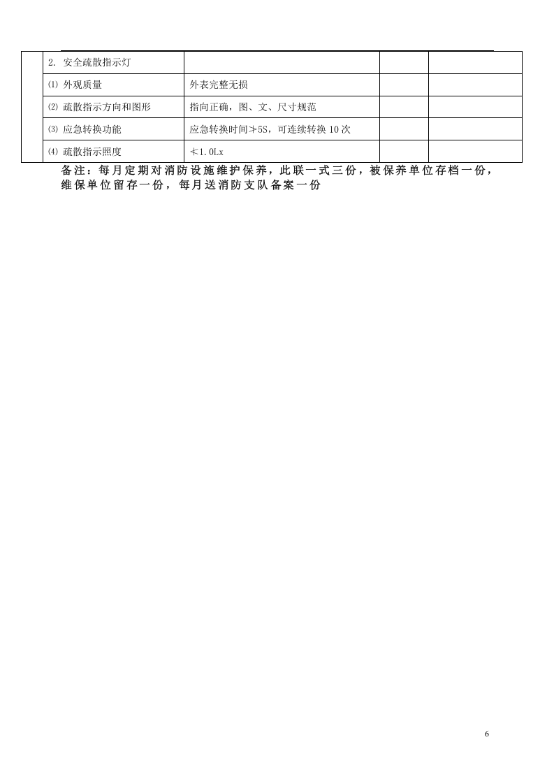 消防设施保养维修记录表格大全.docx 第6页