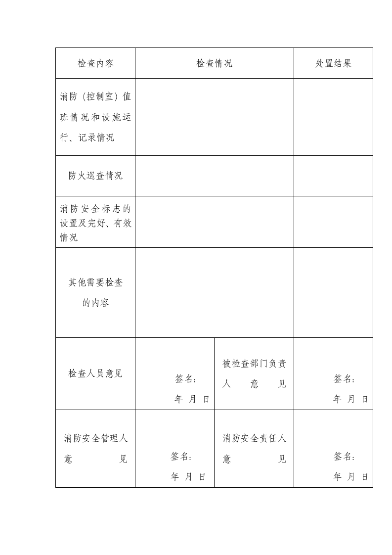 消防档案资料相关表格记录.docx 第4页