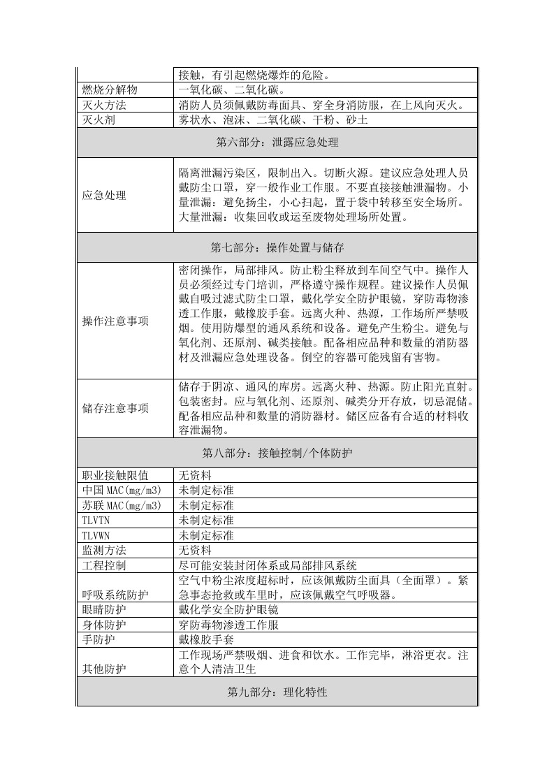 柠檬酸-化学品安全技术说明书(MSDS).docx 第2页