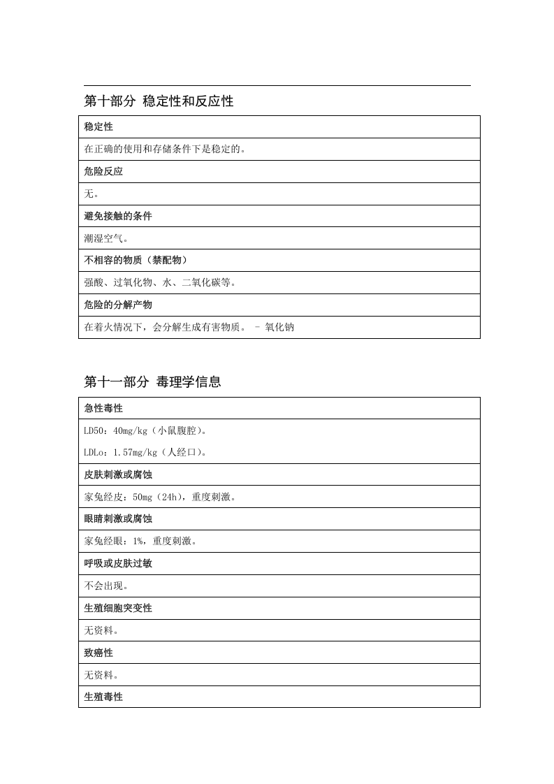 氢氧化钠MSDS化学品安全技术说明书.docx 第6页