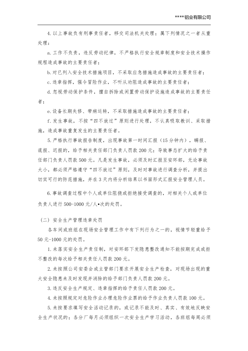 安全生产奖惩制度（铝业）丨08页.docx 第3页