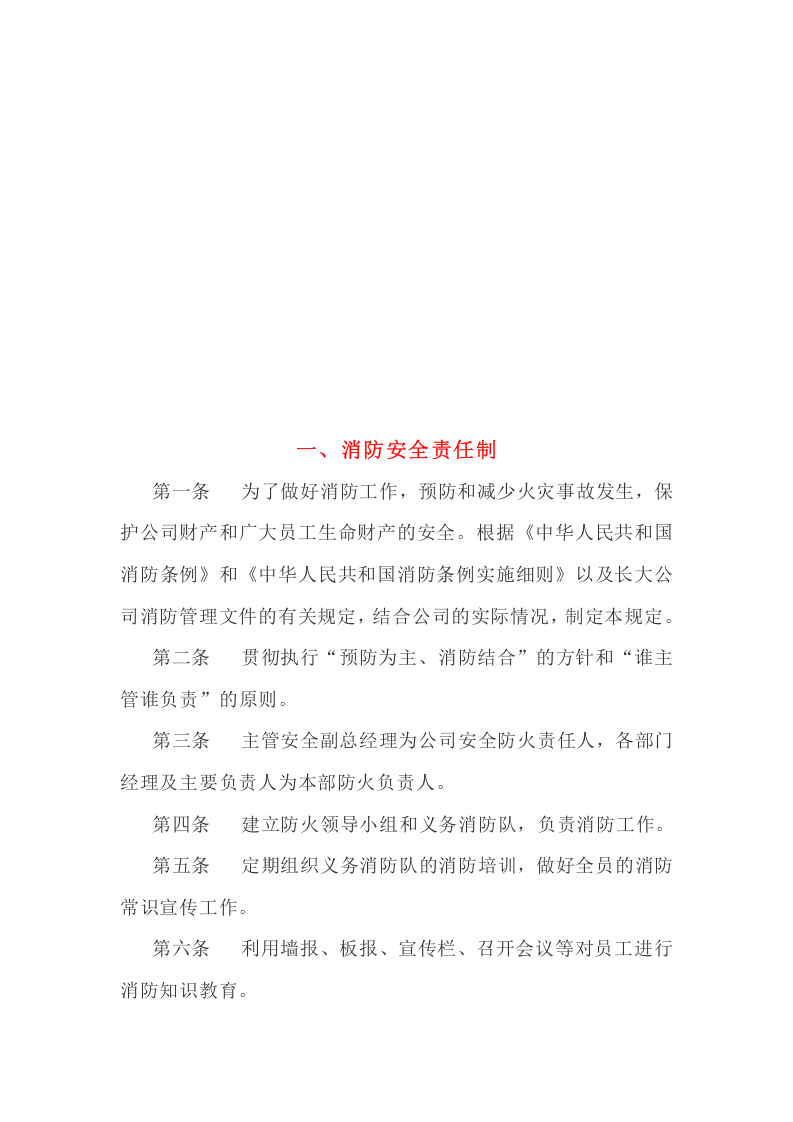 消防安全制度汇编版-特色小镇丨22页.docx 第5页