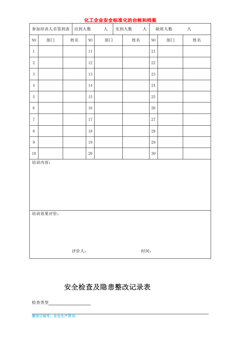 化工企业安全标准化档案、台帐、表格.docx 第6页
