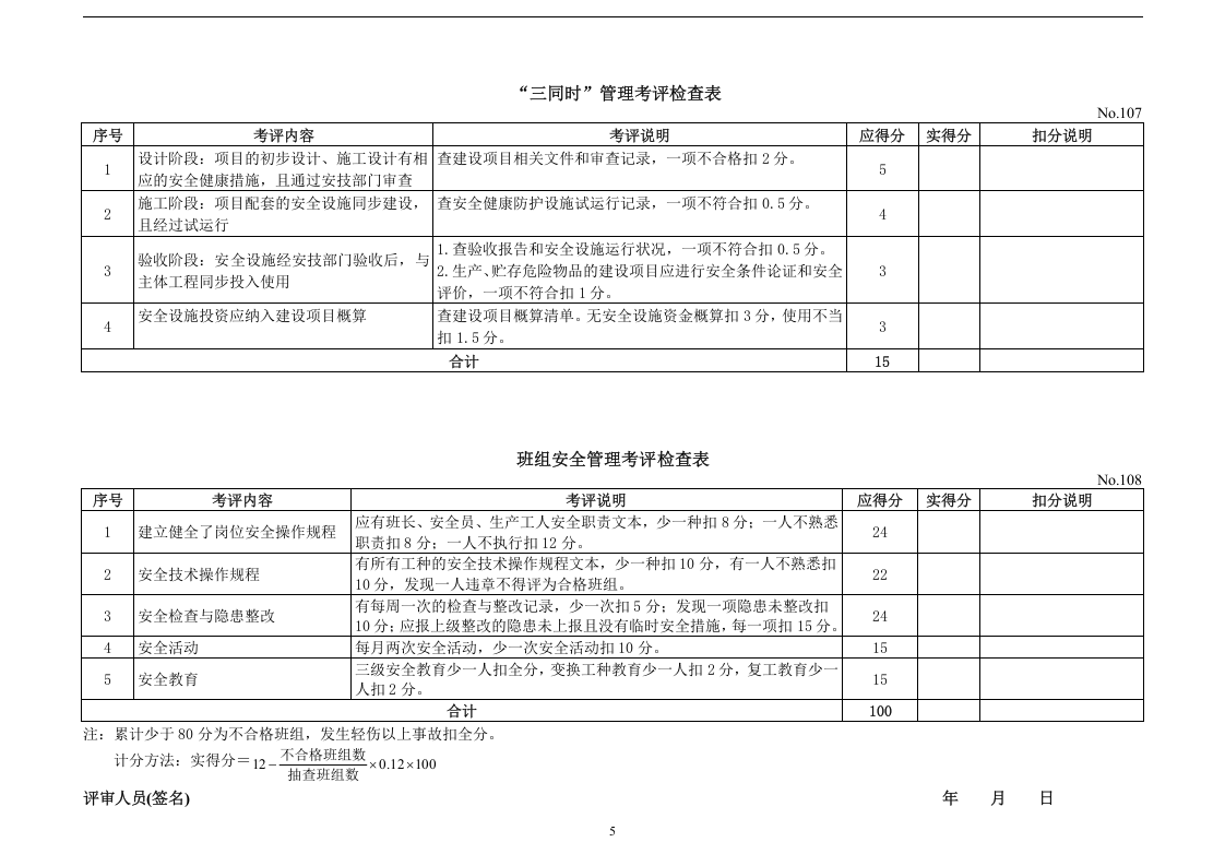 机械制造企业安全质量标准化考评检查表.docx 第5页