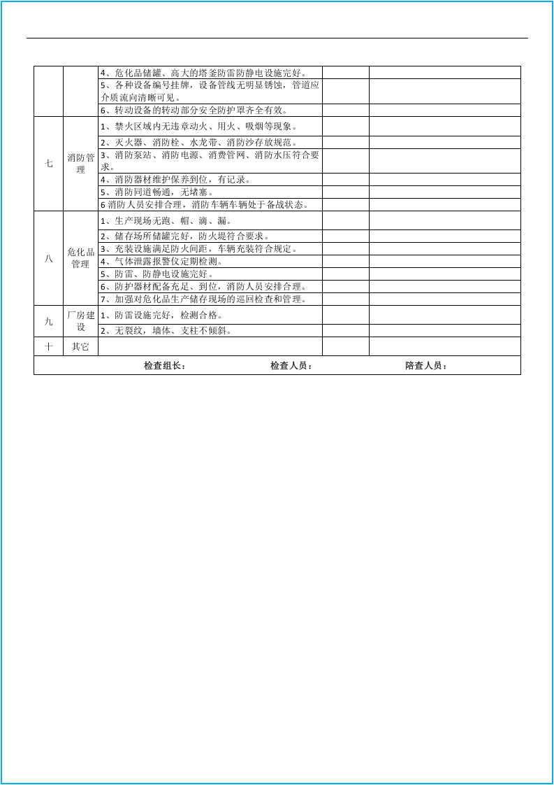 节假日前安全检查表汇编10套.docx 第2页