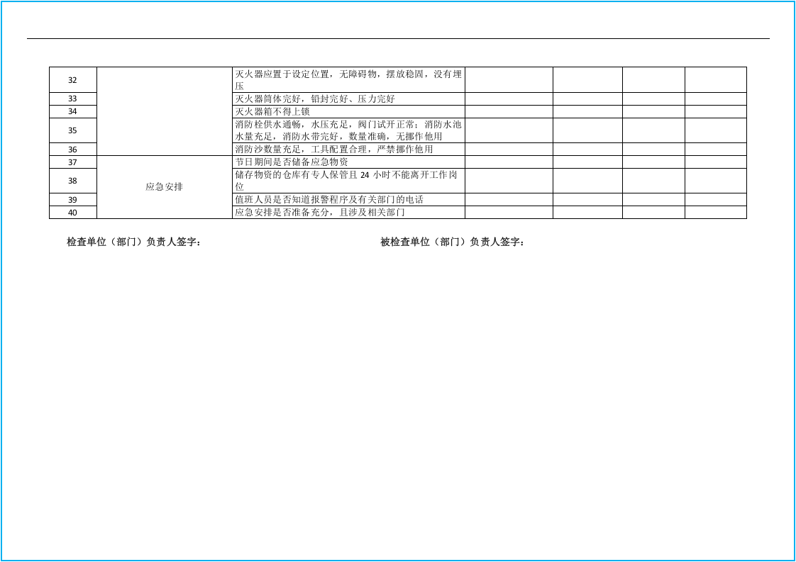 节假日前安全检查表汇编10套.docx 第4页