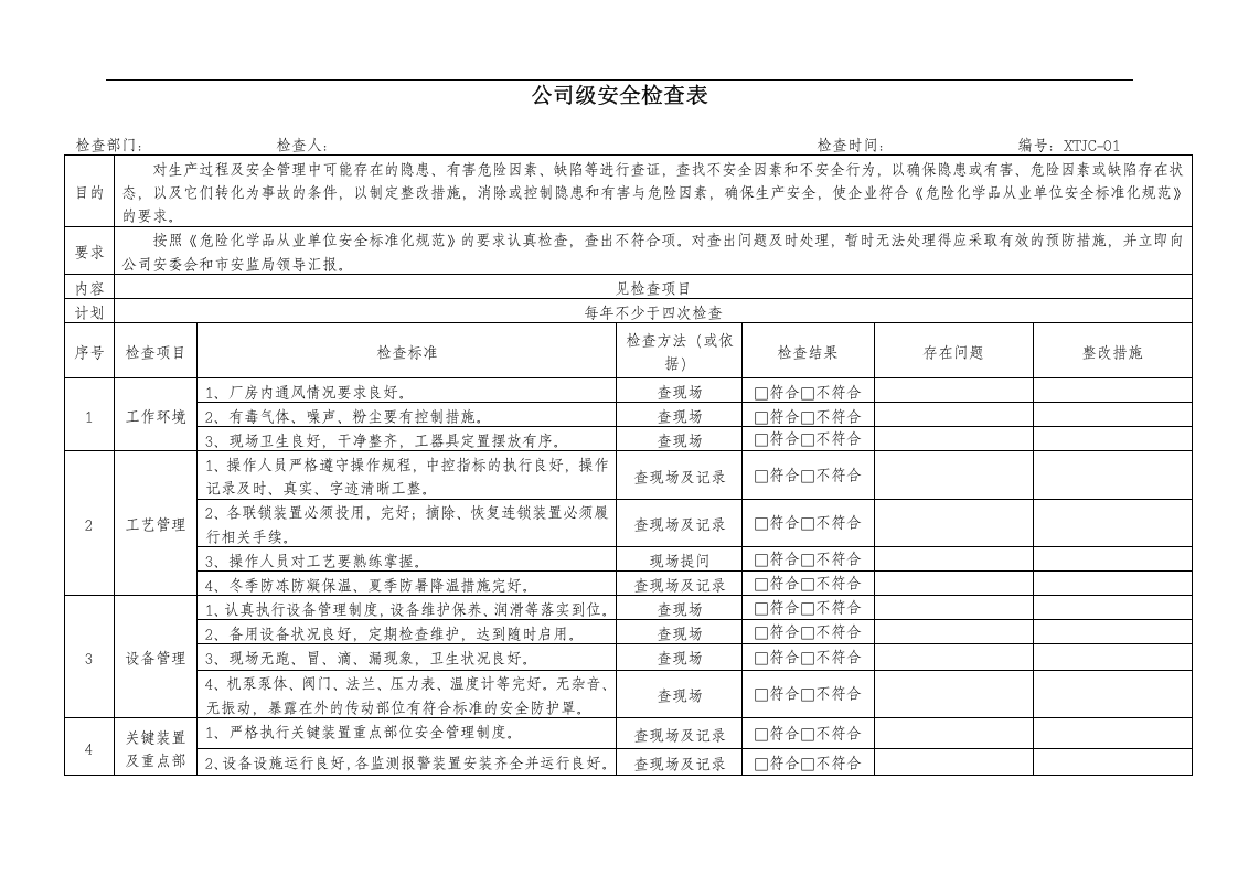 安全检查表汇总(全套).docx 第3页