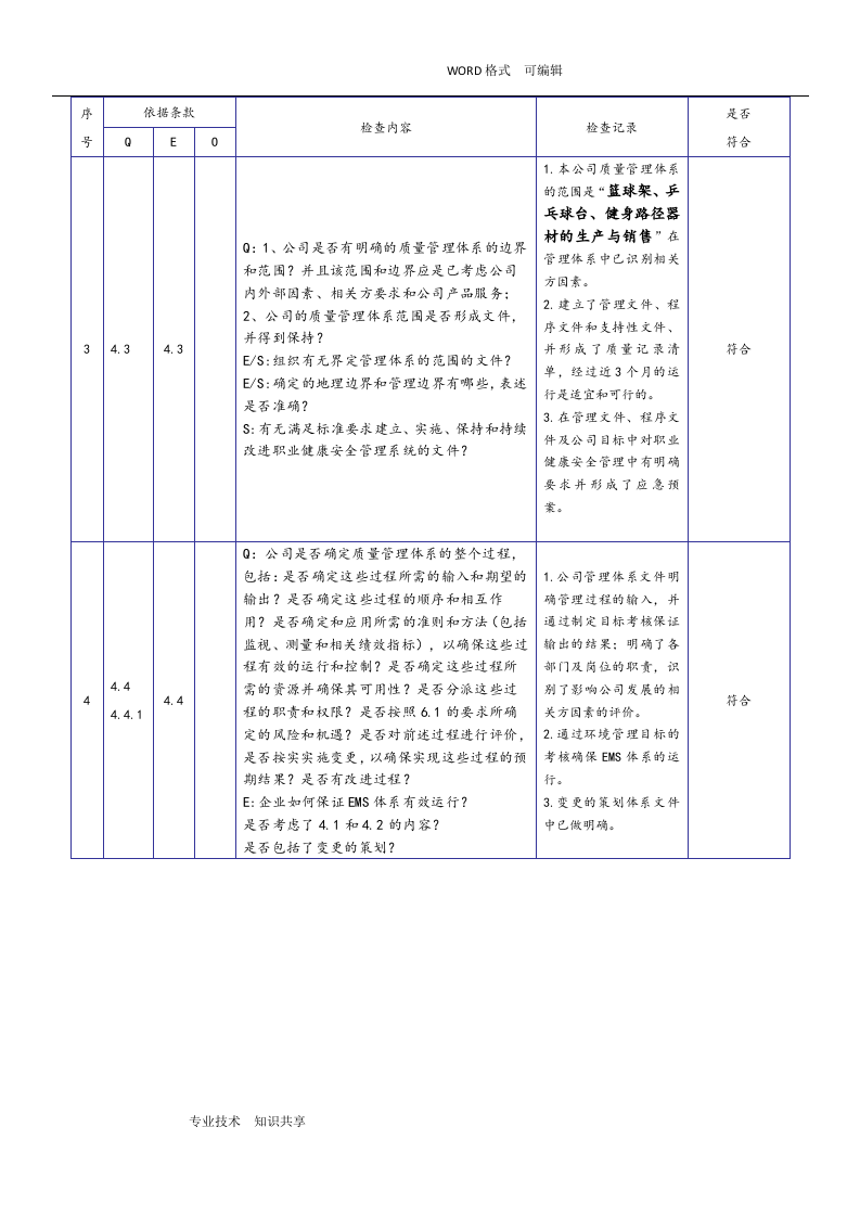 新版三合一体系内审检查表(2018年).docx 第3页