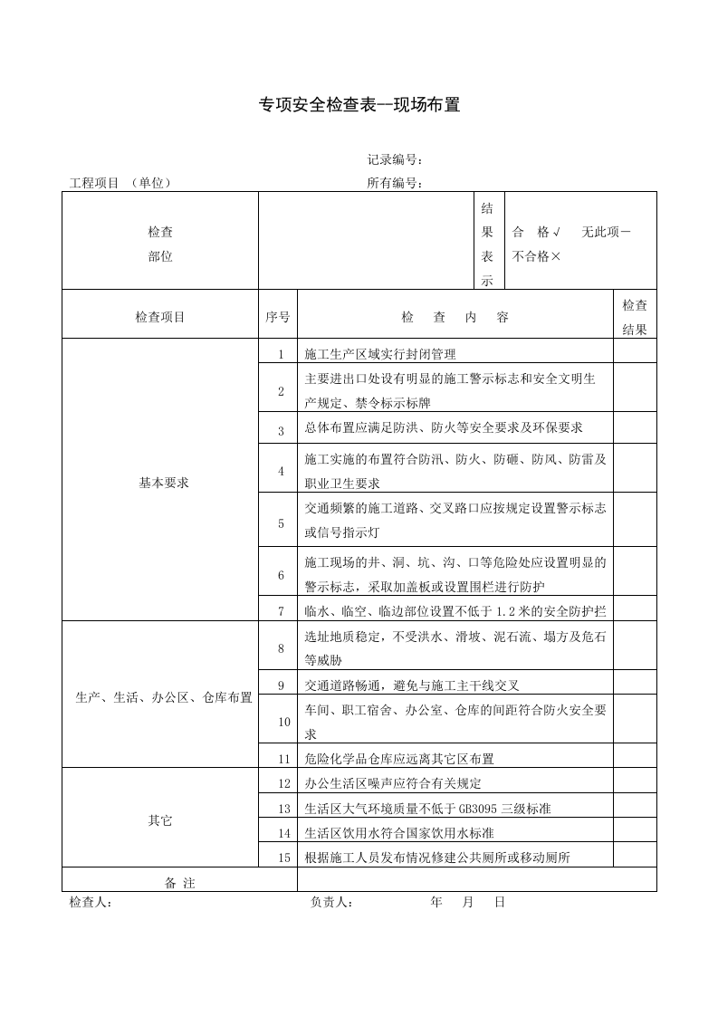 检查-施工安全检查表（全套）.docx 第3页