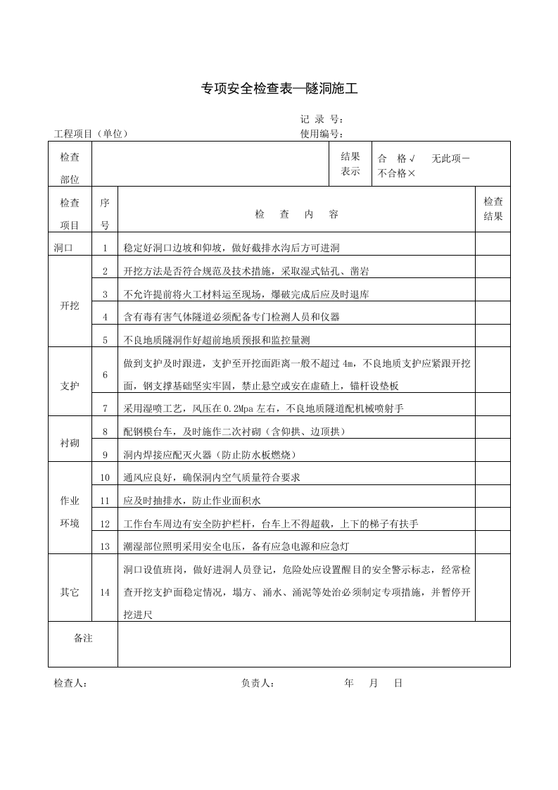 检查-施工安全检查表（全套）.docx 第4页